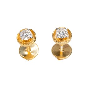 Contemporary Diamond Studs with Secure Backings